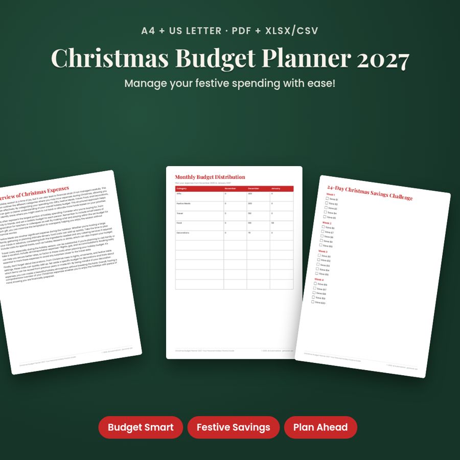 Christmas Budget Planner 2027: Your Personal Holiday Finance Guide