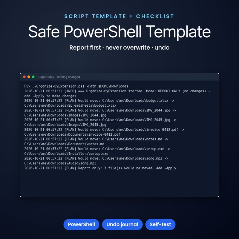 Safe PowerShell Template