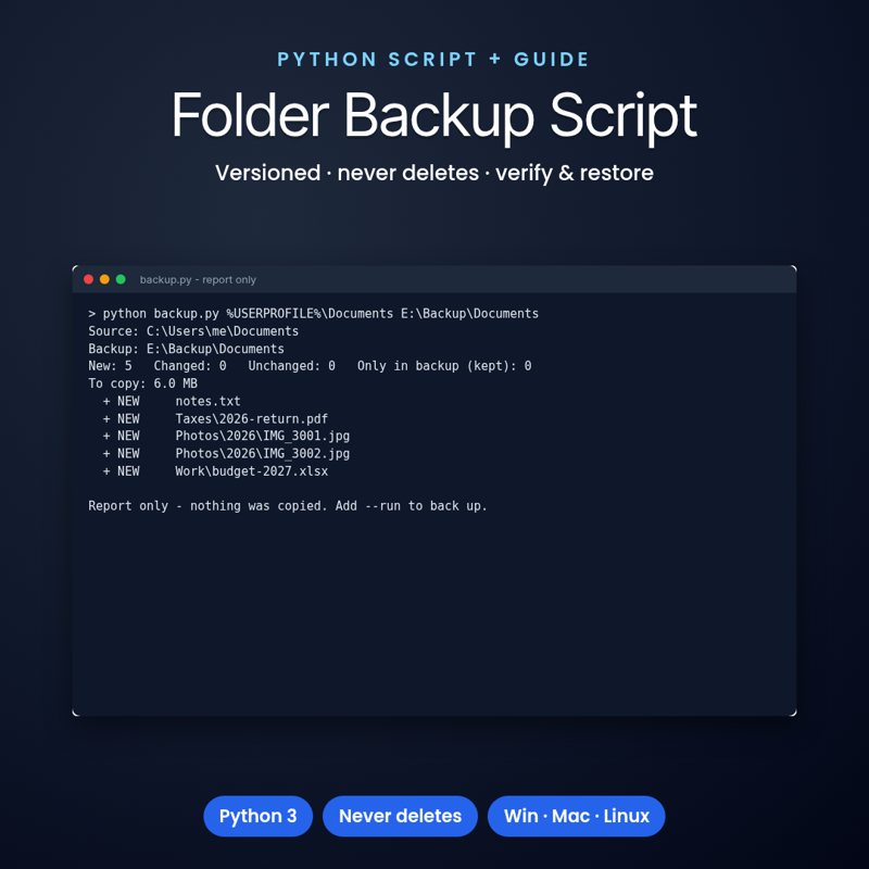 Versioned Folder Backup