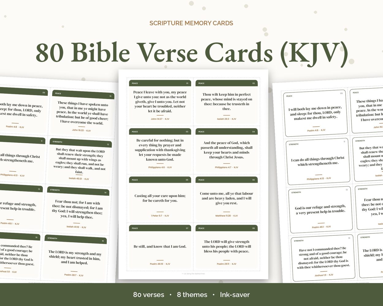 80 Bible Verse Cards (KJV) – cover
