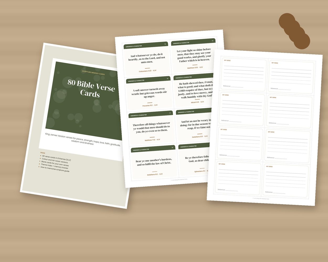 80 Bible Verse Cards (KJV) – preview 4