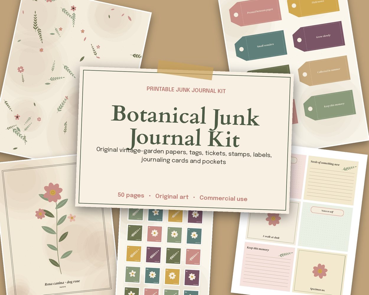 Botanical Junk Journal Kit – cover