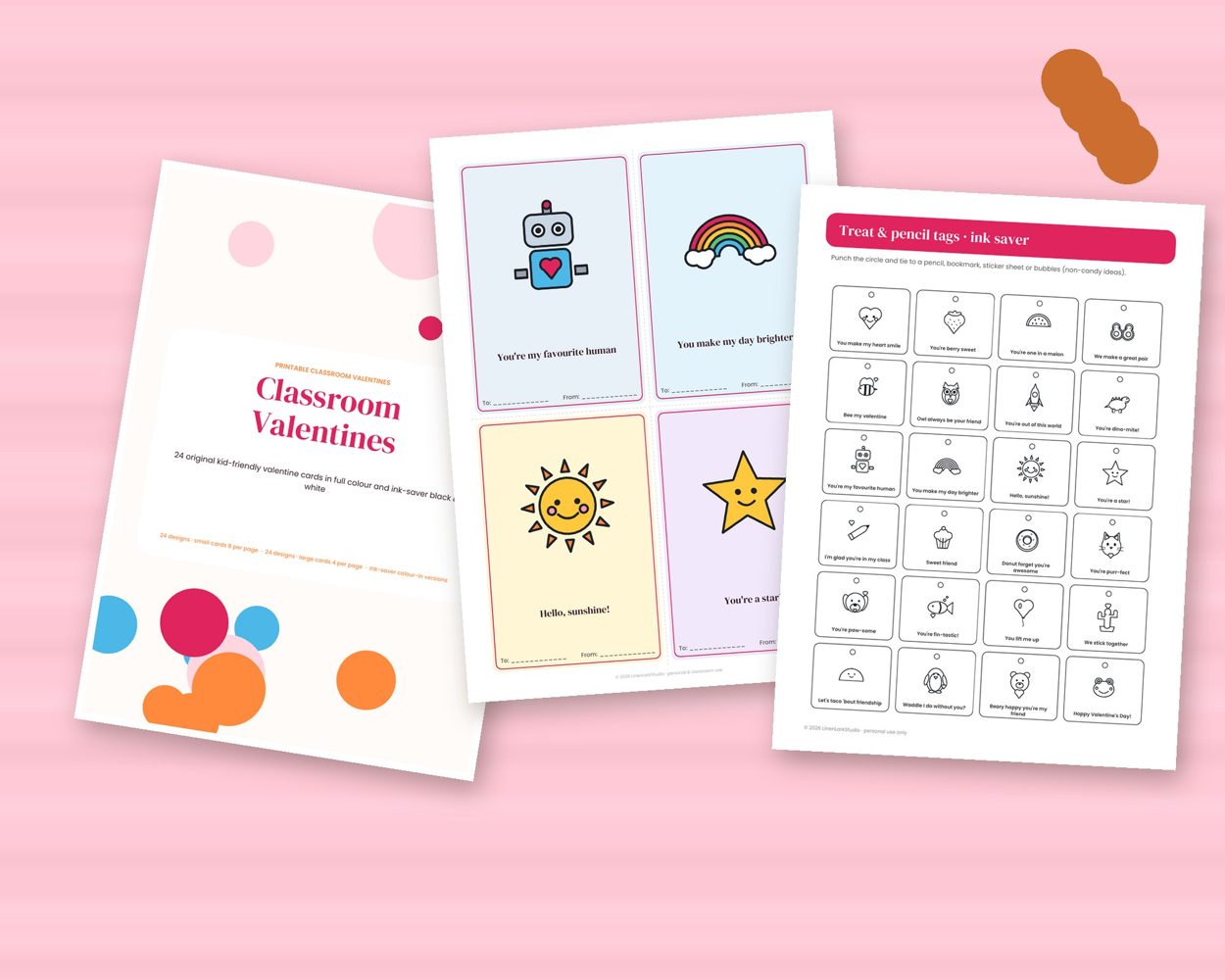 Classroom Valentine Cards – preview 4
