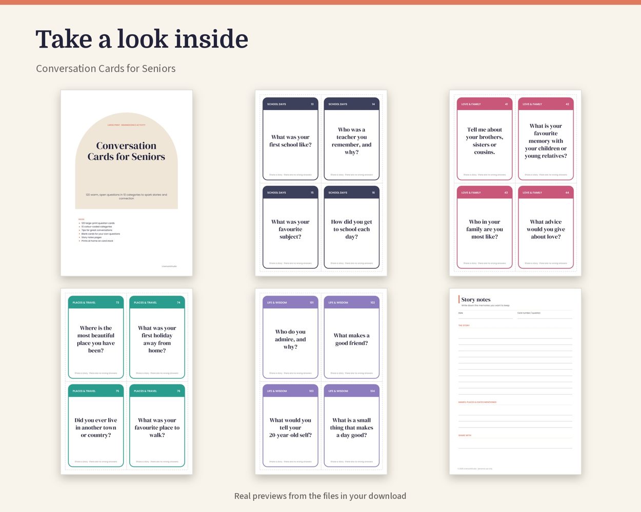 Conversation Cards for Seniors – preview 2