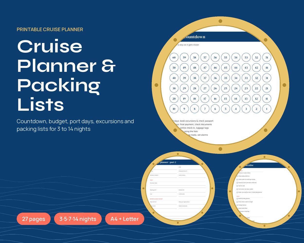 Cruise Planner & Packing Lists – cover