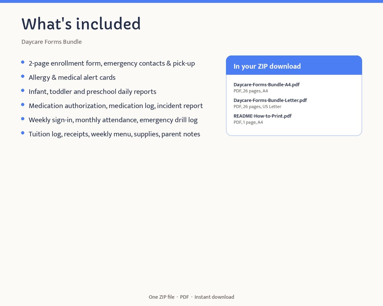 Daycare Forms Bundle – preview 3