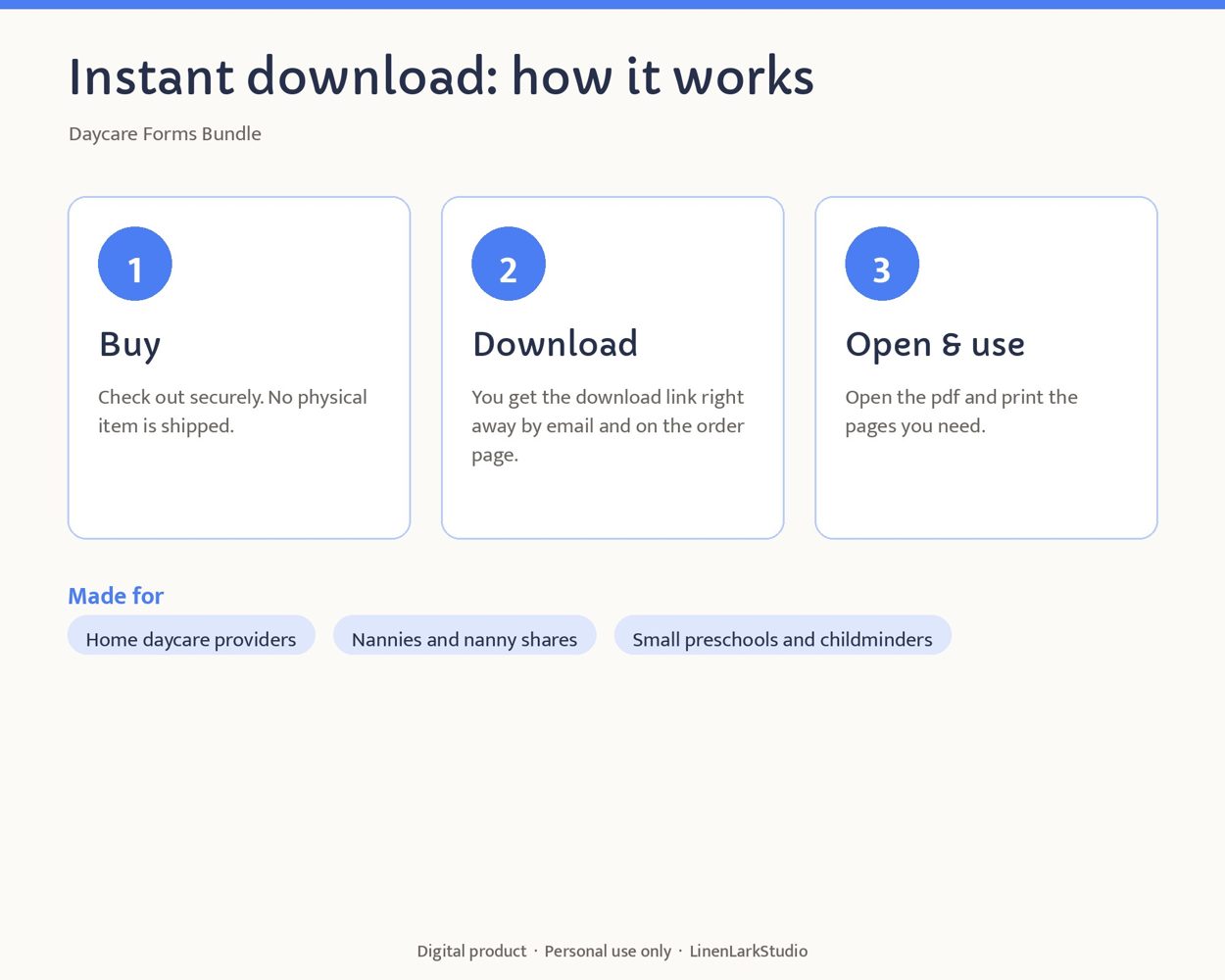 Daycare Forms Bundle – preview 5