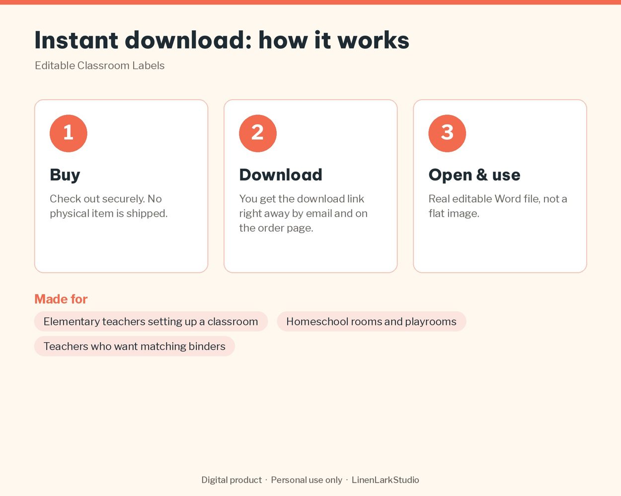 Editable Classroom Labels – preview 5