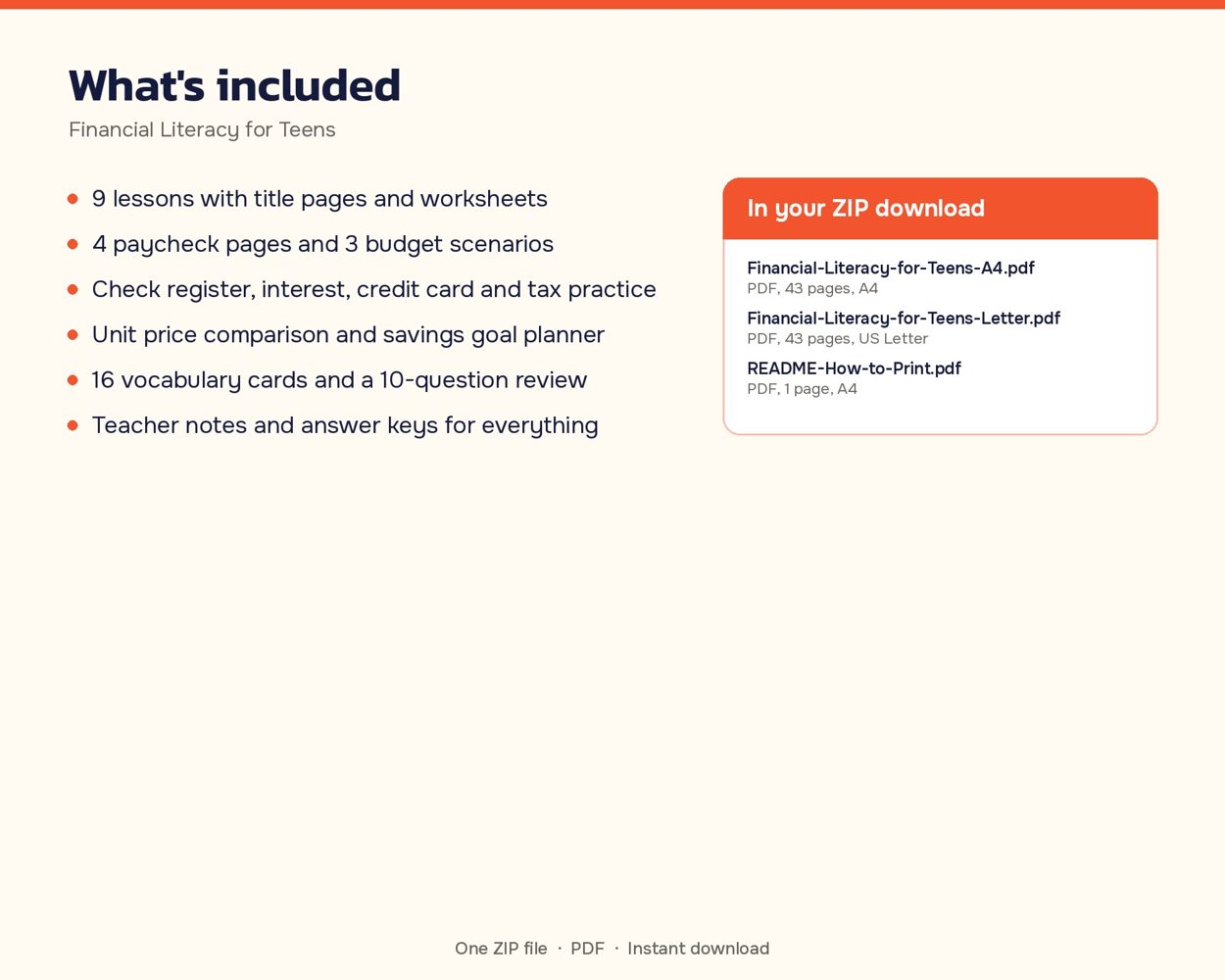 Financial Literacy for Teens – preview 3