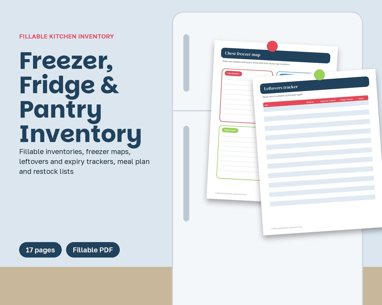 Freezer, Fridge & Pantry Inventory – cover