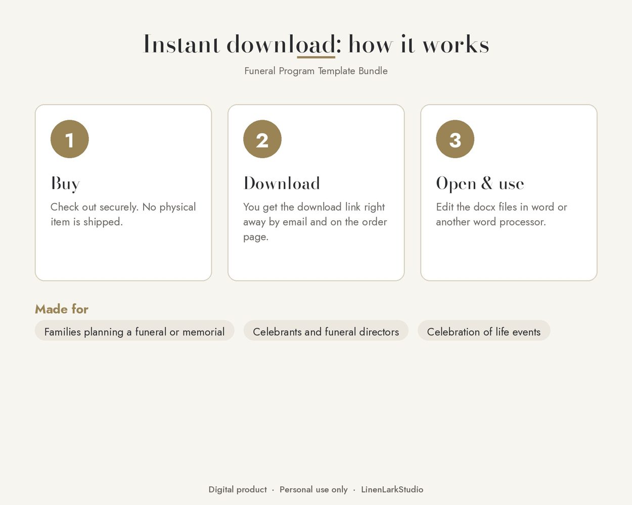 Funeral Program Template Bundle – preview 5