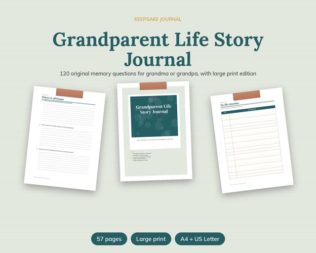 Grandparent Life Story Journal