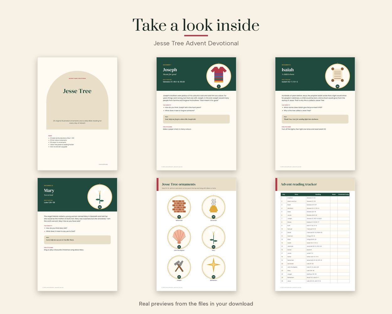 Jesse Tree Advent Devotional – preview 2