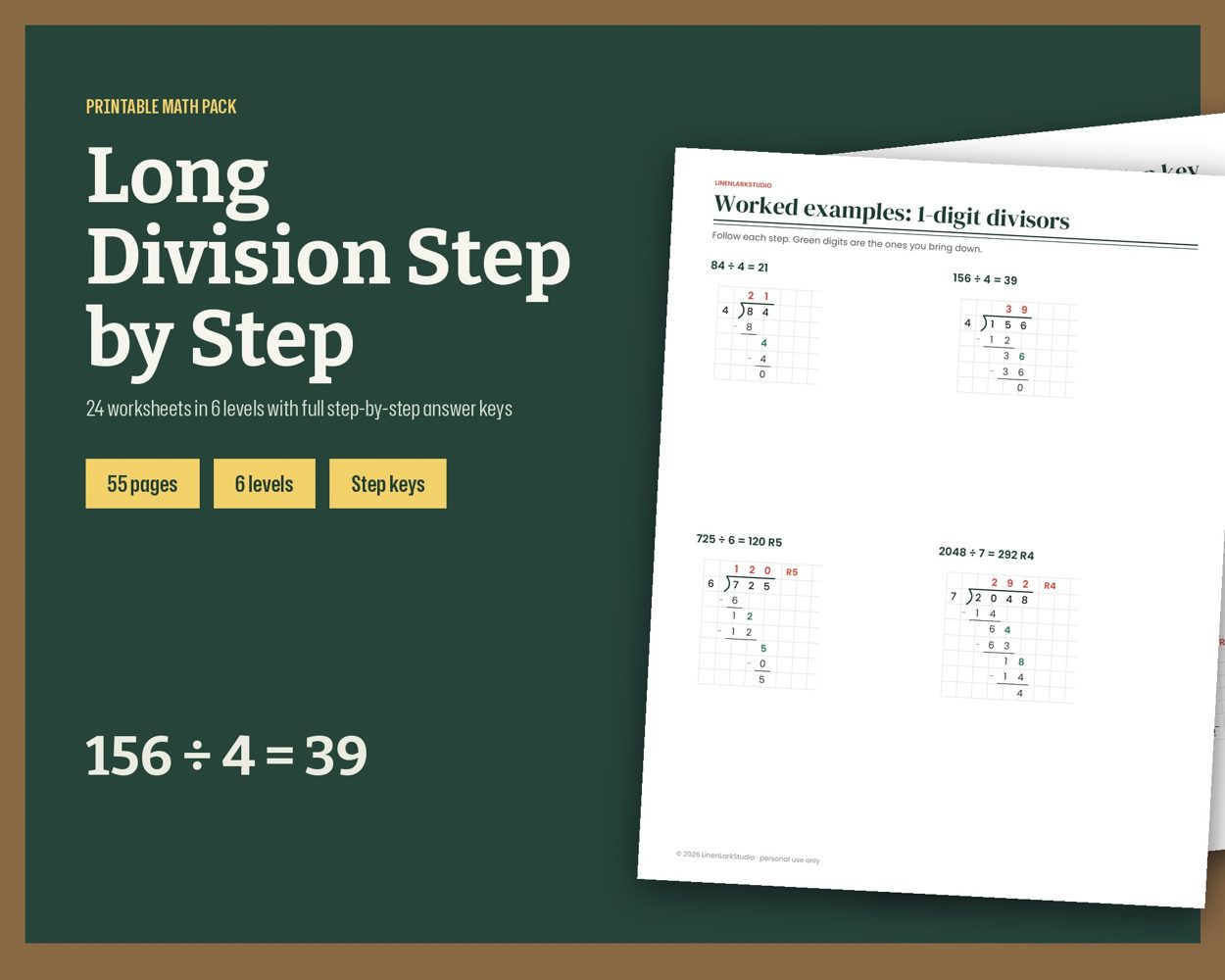 Long Division Step by Step – cover