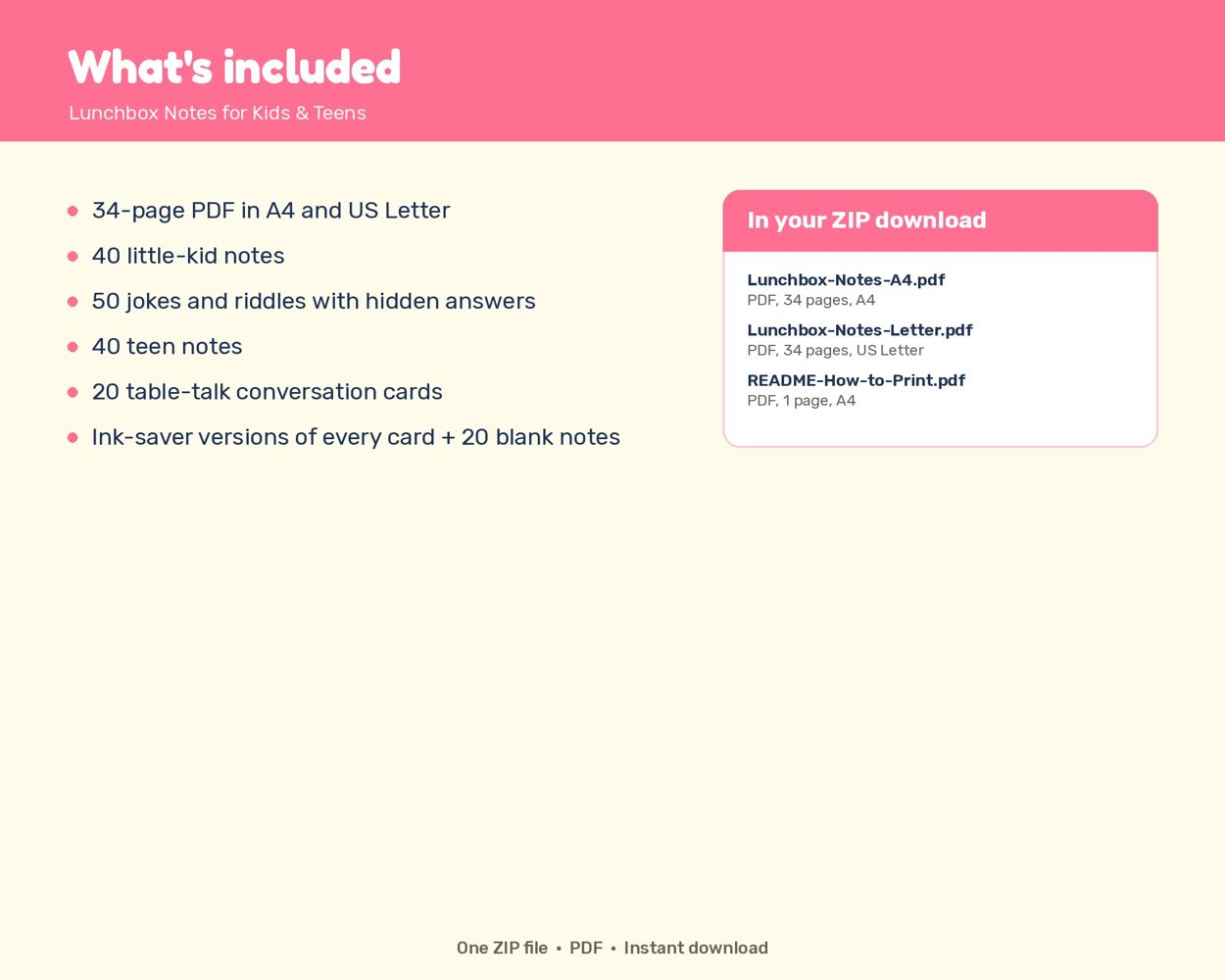 Lunchbox Notes for Kids & Teens – preview 3