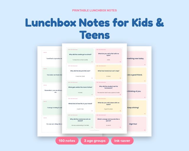 Lunchbox Notes for Kids & Teens