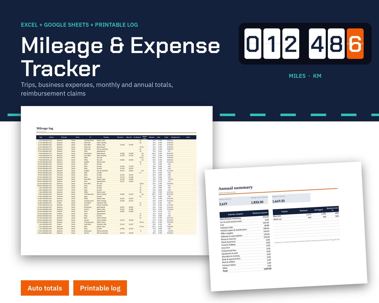 Mileage & Expense Tracker – cover
