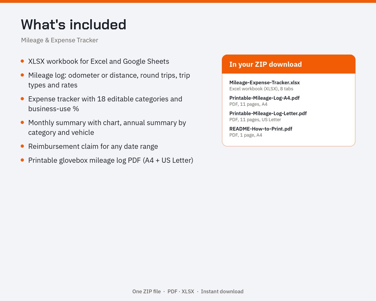 Mileage & Expense Tracker – preview 3