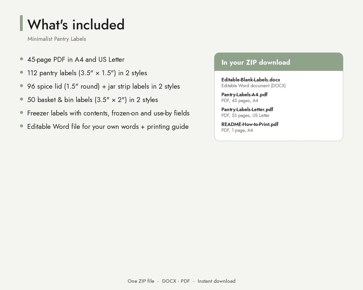 Minimalist Pantry Labels – preview 3