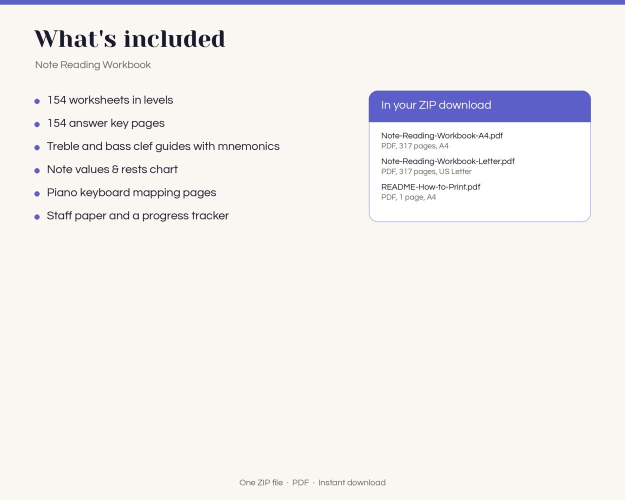 Note Reading Workbook – preview 3