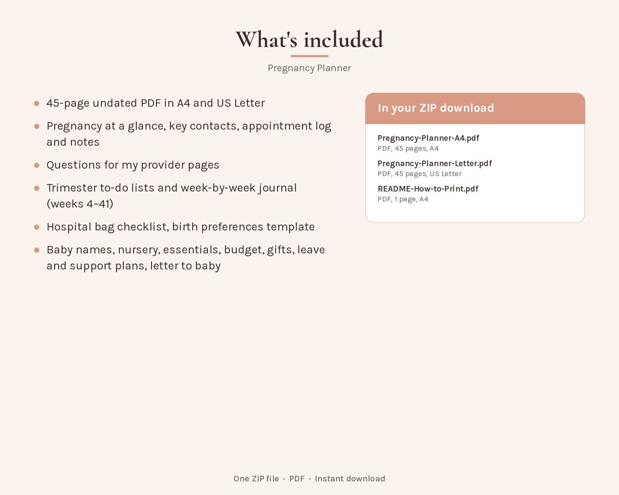 Pregnancy Planner – preview 3