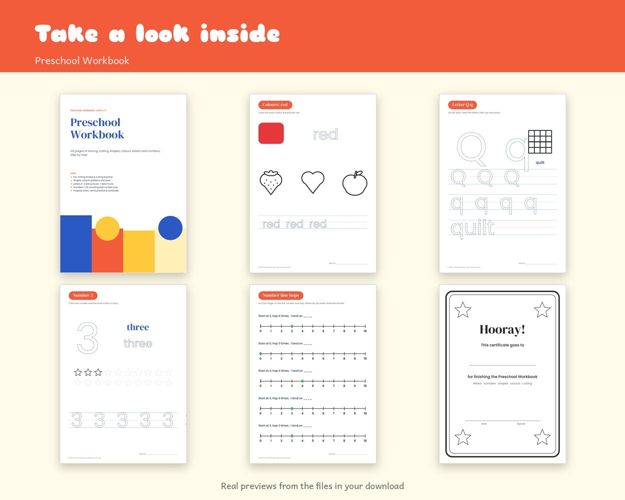 Preschool Workbook – preview 2