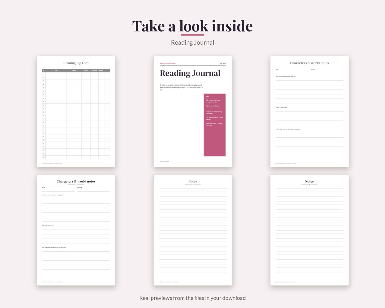 Reading Journal – preview 2