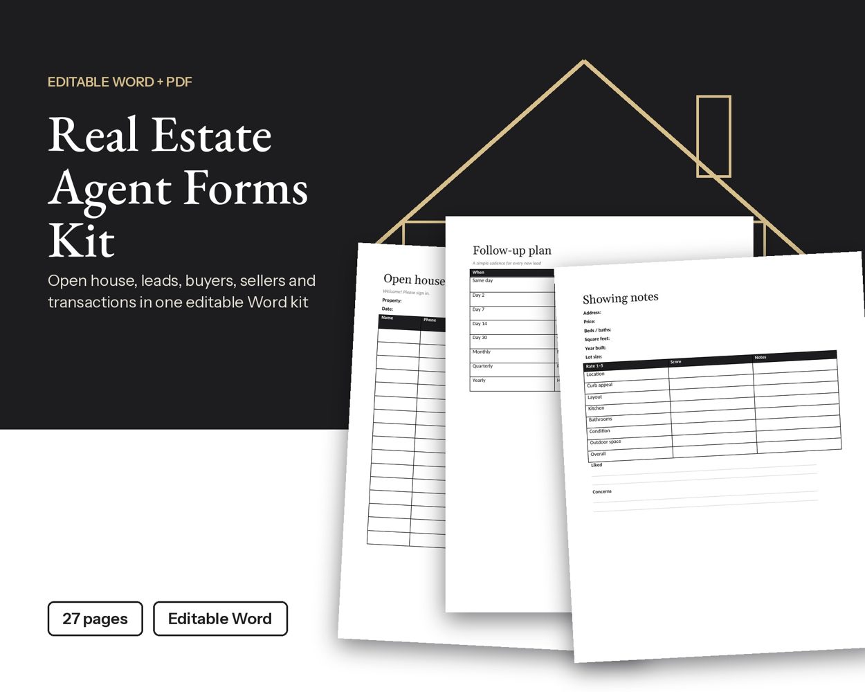 Real Estate Agent Forms Kit – cover