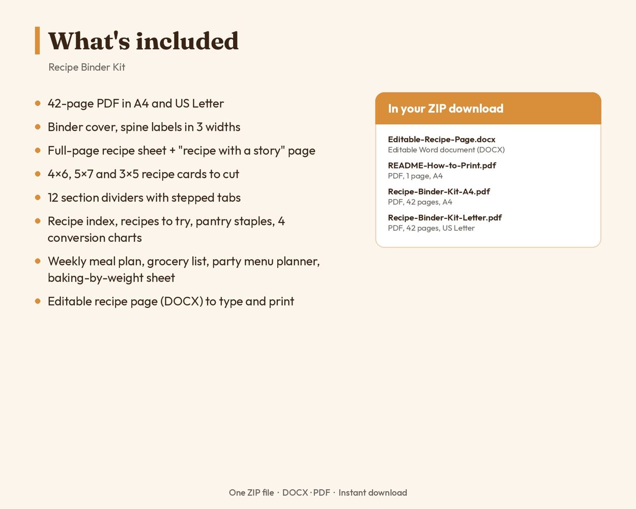 Recipe Binder Kit – preview 3