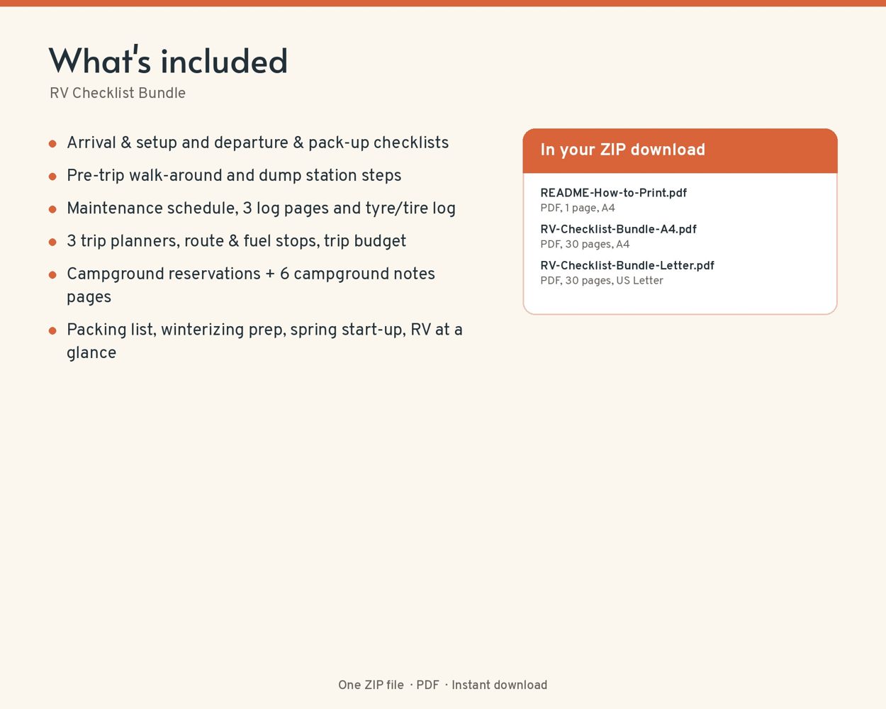 RV Checklist Bundle – preview 3
