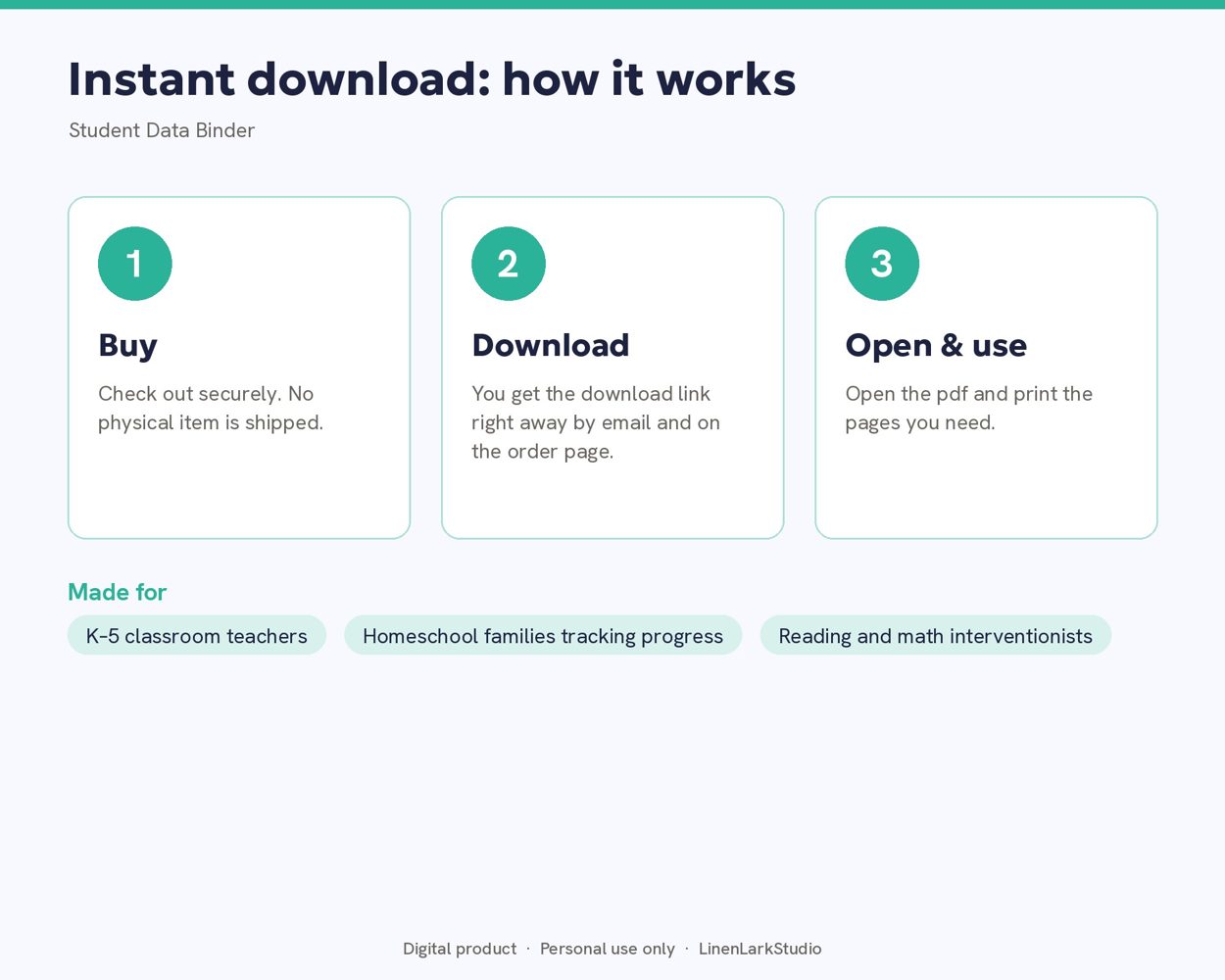 Student Data Binder – preview 5